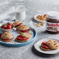 Scones with Nutella® & Fresh Strawberries