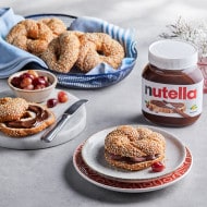 Roasted Grapes & Nutella® Simit Quarters