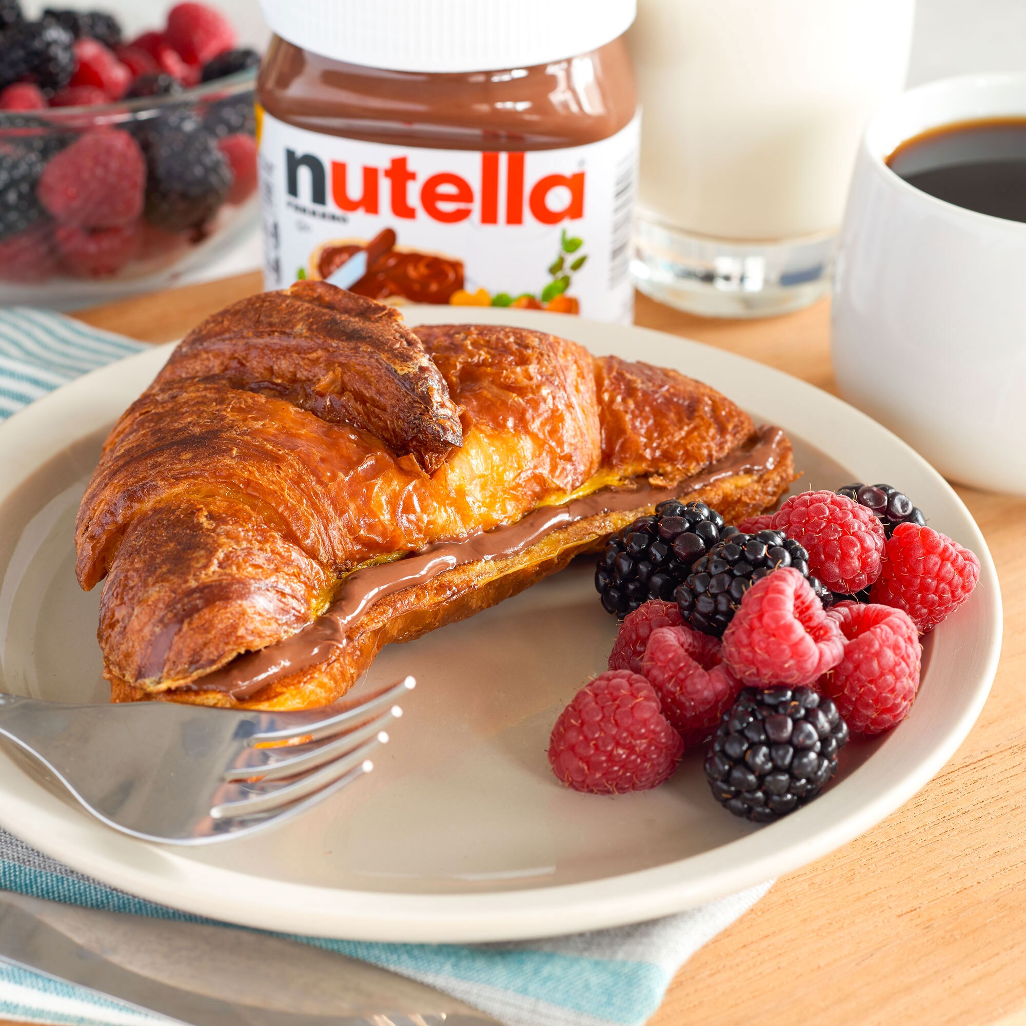 Tostada Francesa de croissant con Nutella®