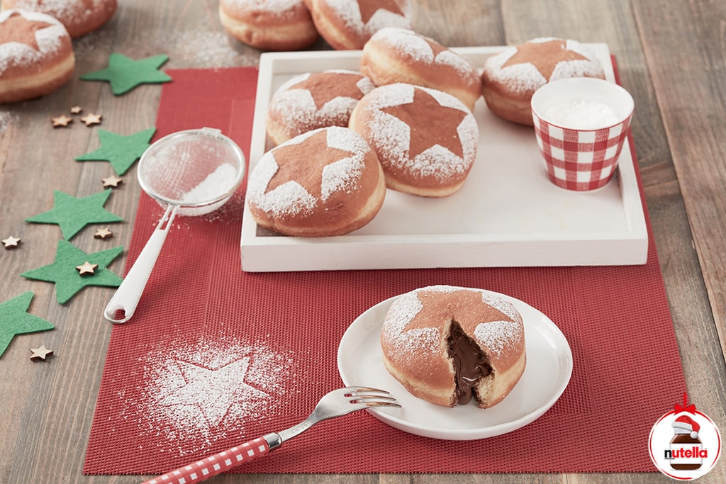 Christmas Doughnuts with Nutella®