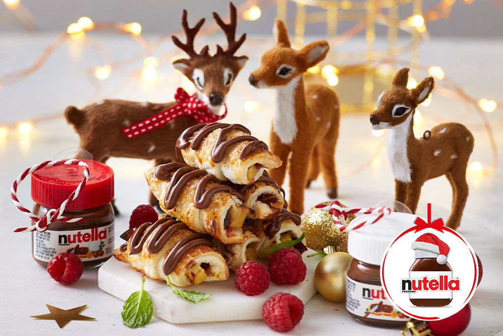 Christmas spiced apple pastries with Nutella®