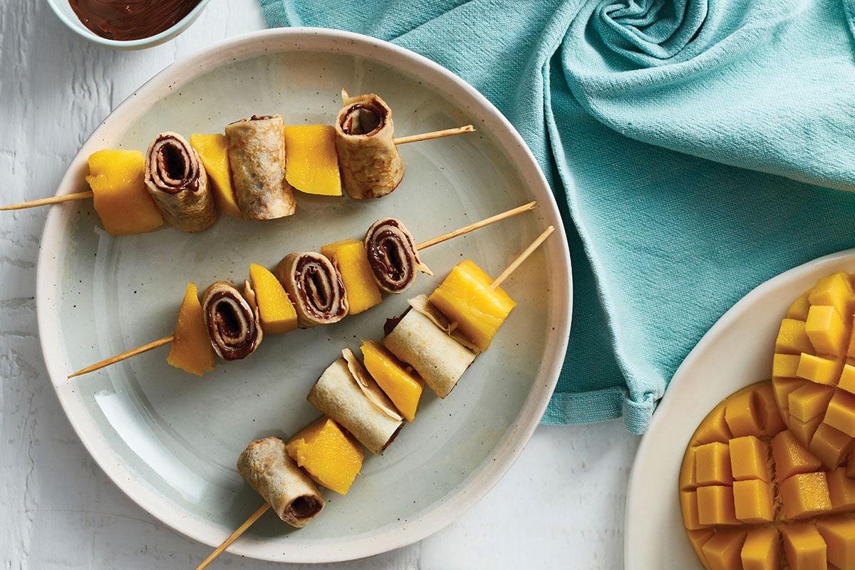 Aussie Mango Pancake Skewers with Nutella<sup>®</sup>