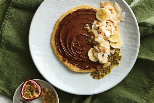 Delicious Tropical Nutella Pancakes