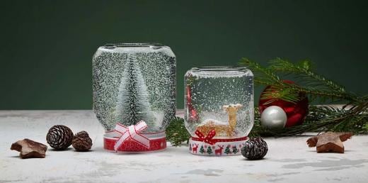 Do it Yourself Events ideas. Nutella snowy Jar