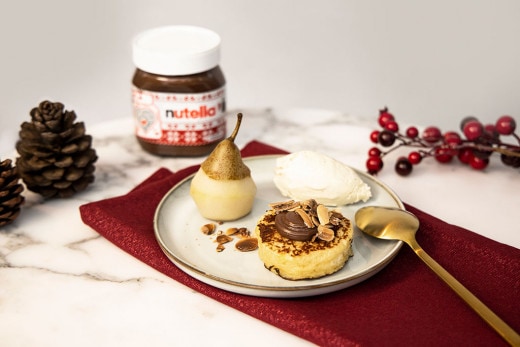 Poire Belle-Hélène et brioche perdue au Nutella® du chef Wim Ballieu | Nutella®