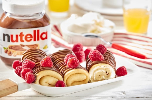 Crêpes épaisses aux pommes et Nutella®