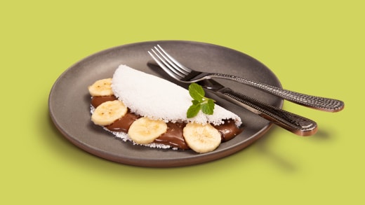  Tapioca com frutas e Nutella®