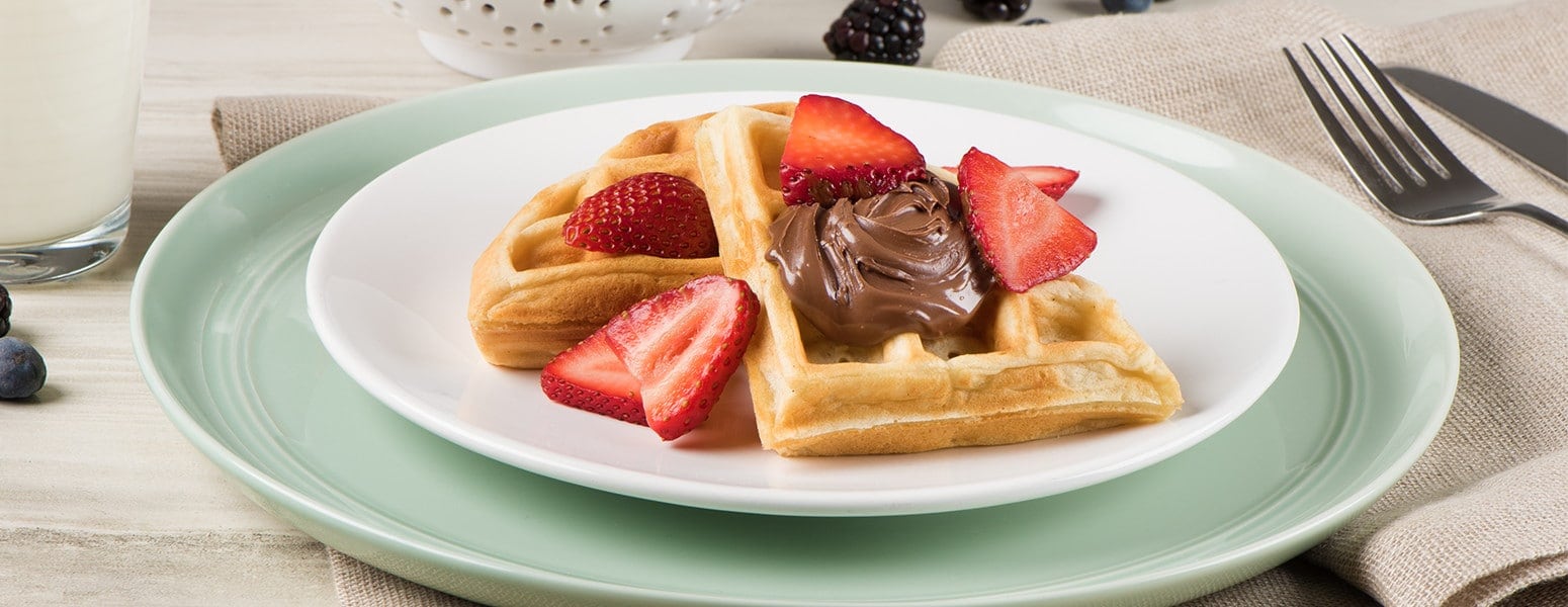 Belgian Waffle with Berries and Nutella<sup>®</sup>