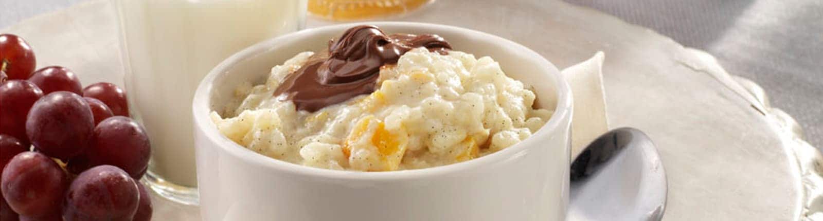 Breakfast Rice Pudding with Nutella<sup>®</sup>