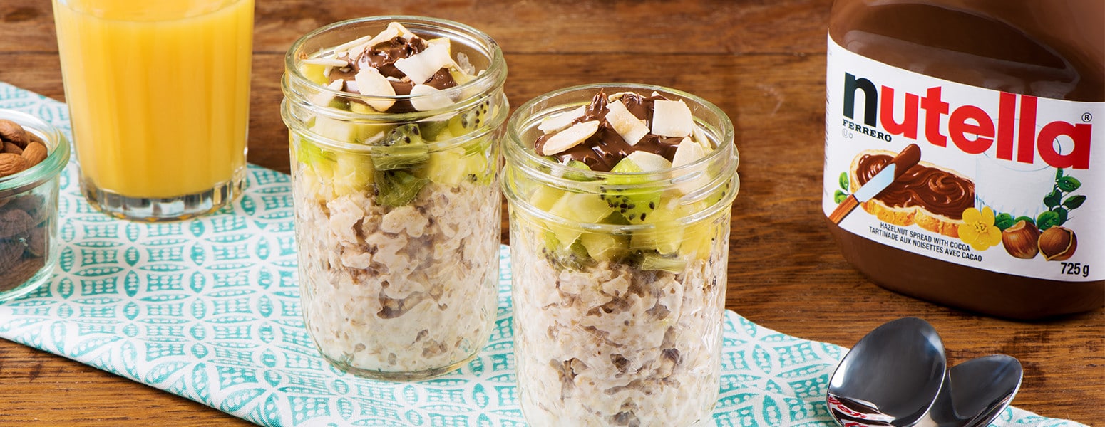 Overnight Oats with Tropical Fruit and NUTELLA®