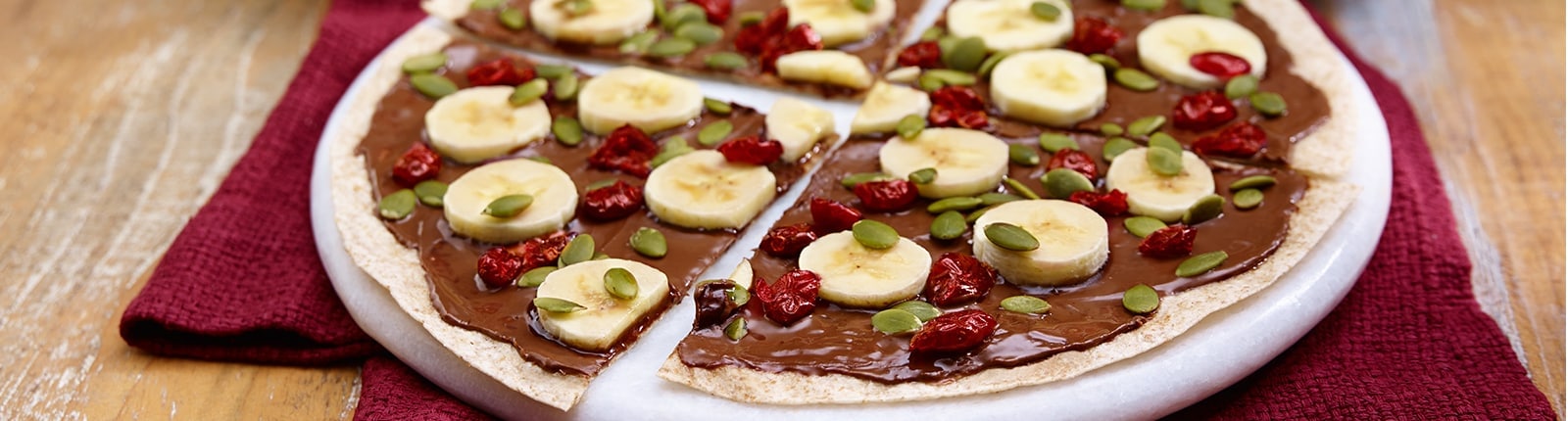 Pizza tortilla déjeuner au Nutella®