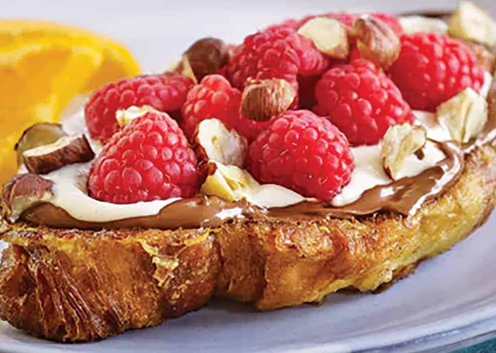 Croissant french toast with Nutella®