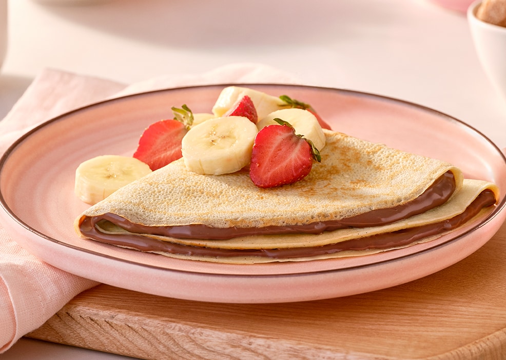 Crêpes au Nutella® et aux fruits