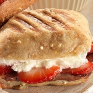 Strawberry Mini Paninis with NUTELLA