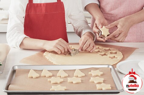 Almond shortbread cookies with Nutella® hazelnut spread - Step 3