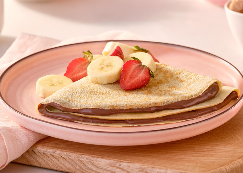 Crêpes au Nutella® et aux fruits