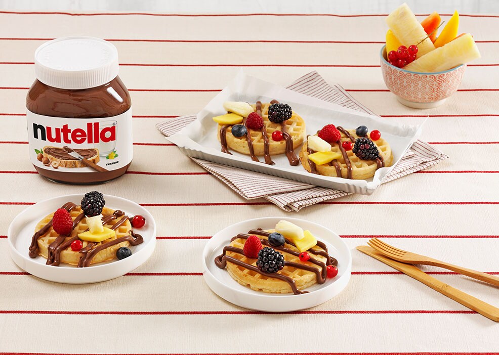 Waffles with Nutella® and Fruit | Recipes | Nutella® Recipe