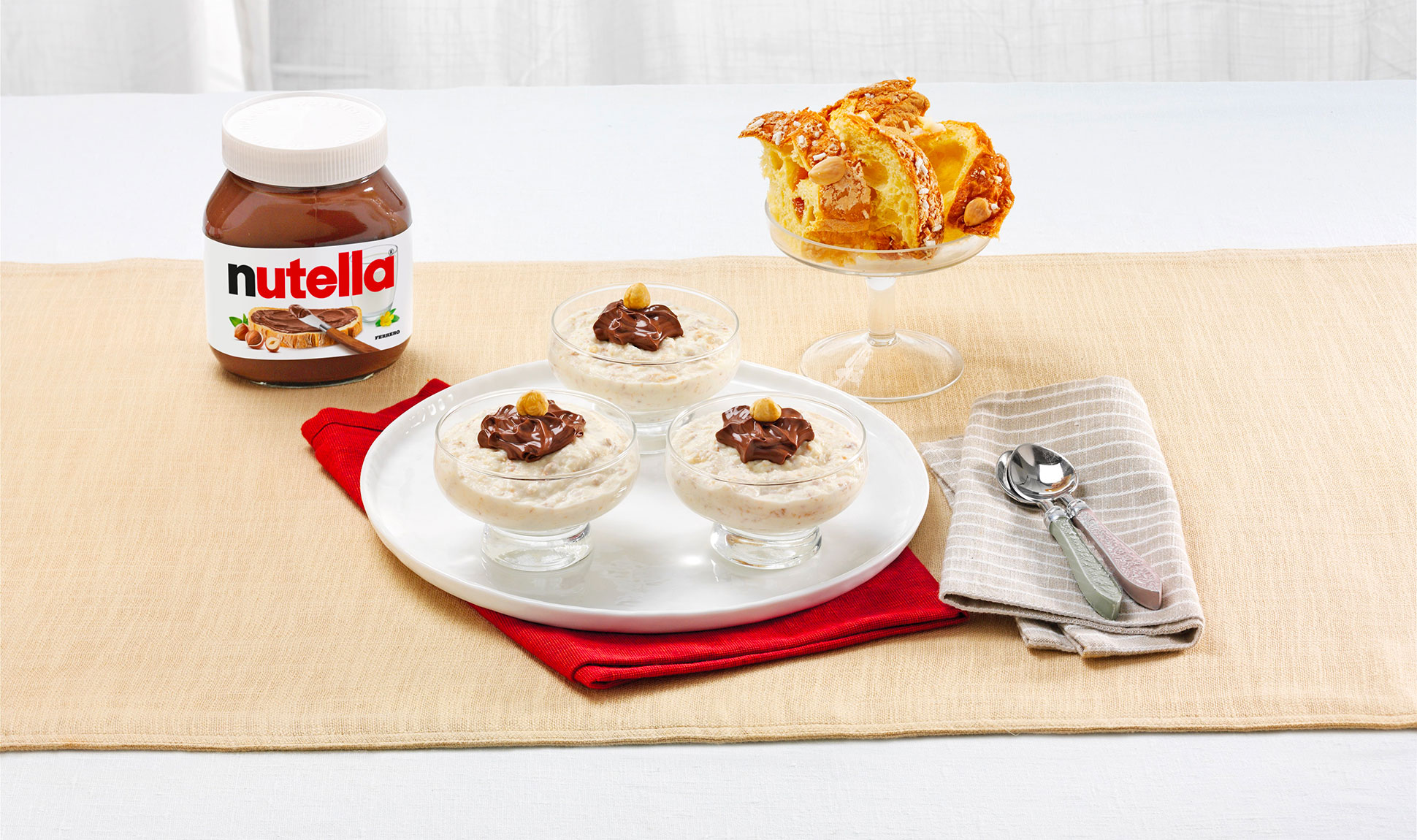 Semifreddo z koláča colomba s nátierkou Nutella®