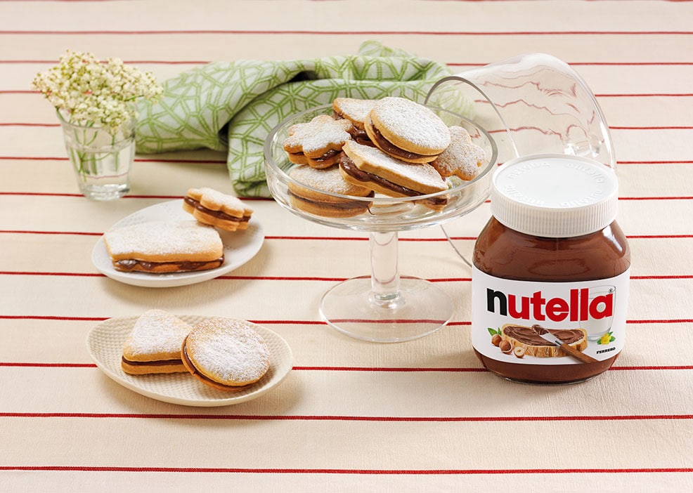 Sušienky plnené nátierkou Nutella®