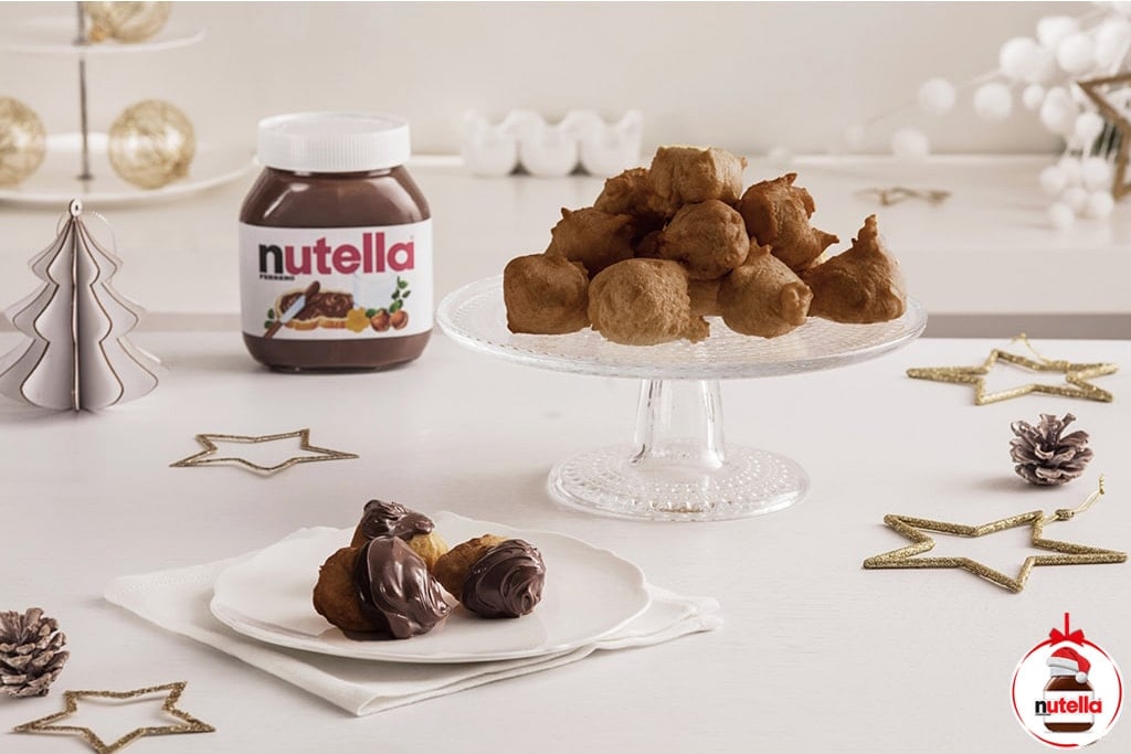 Minikoblížky s pomazánkou Nutella®