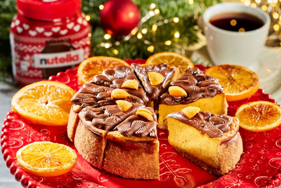 Tekvicový cheesecake s nátierkou Nutella<sup>®</sup> a ovocím