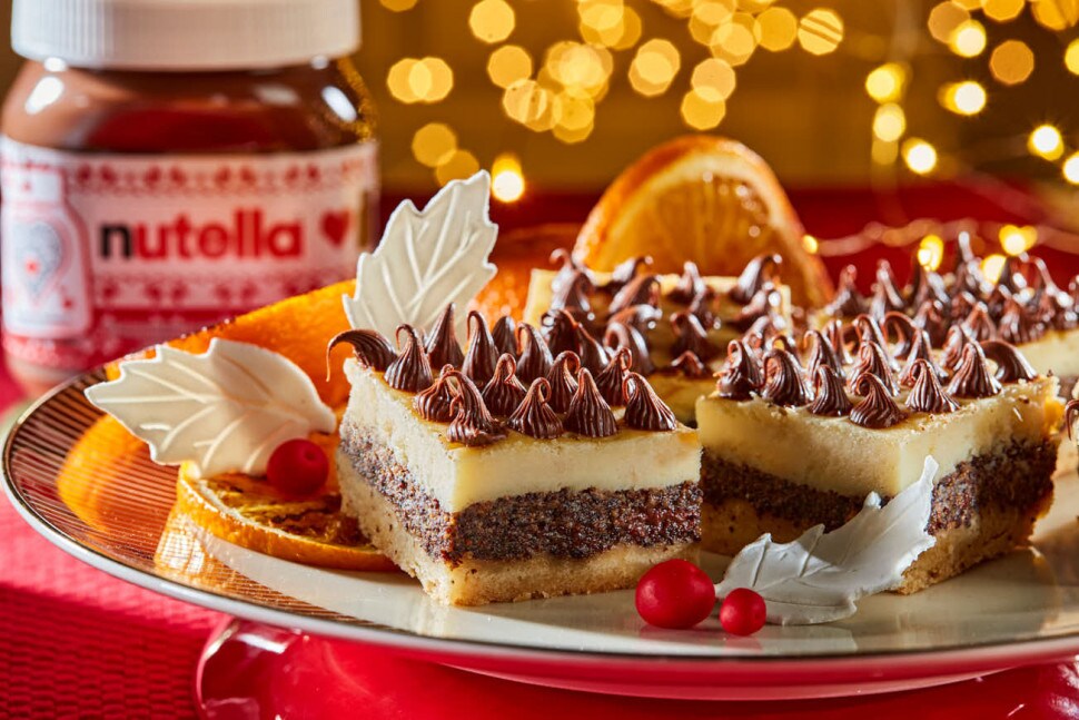 Vianočný cheesecake s makom a nátierkou Nutella<sup>®</sup>