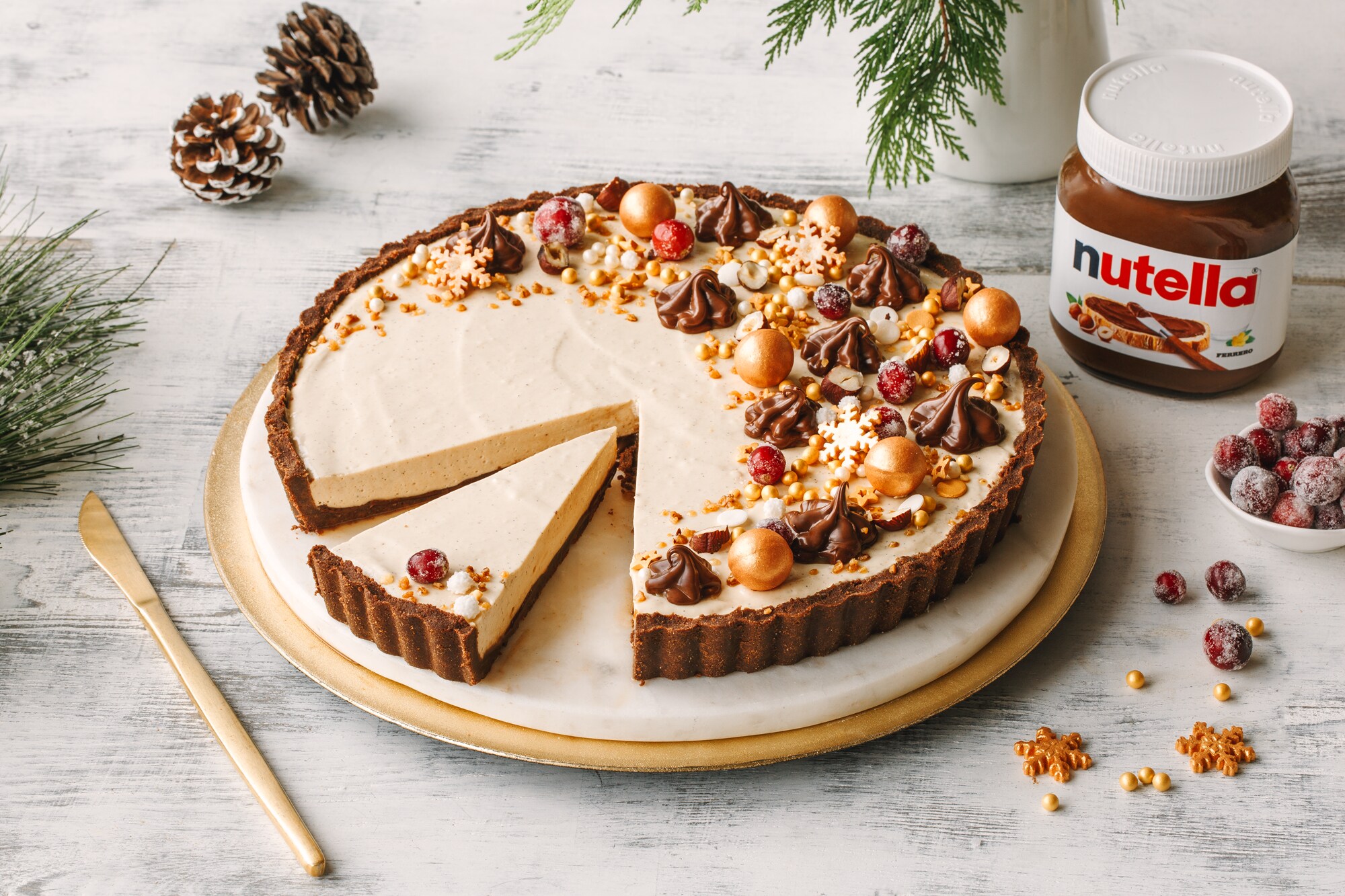 nutella® Rezepte - Lebkuchentarte ohne backen mit nutella® 