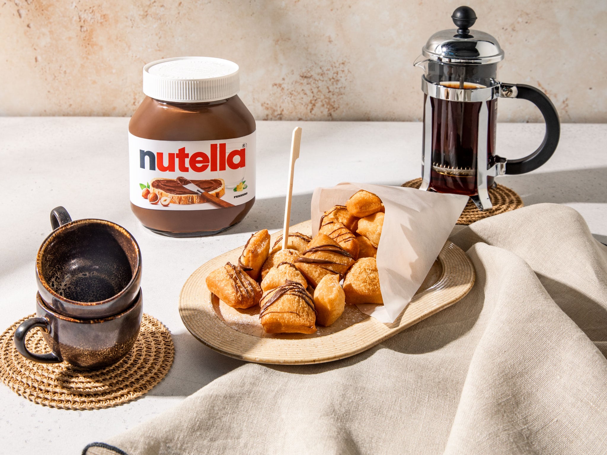 Mandazi (Mini-Donuts) mit nutella®