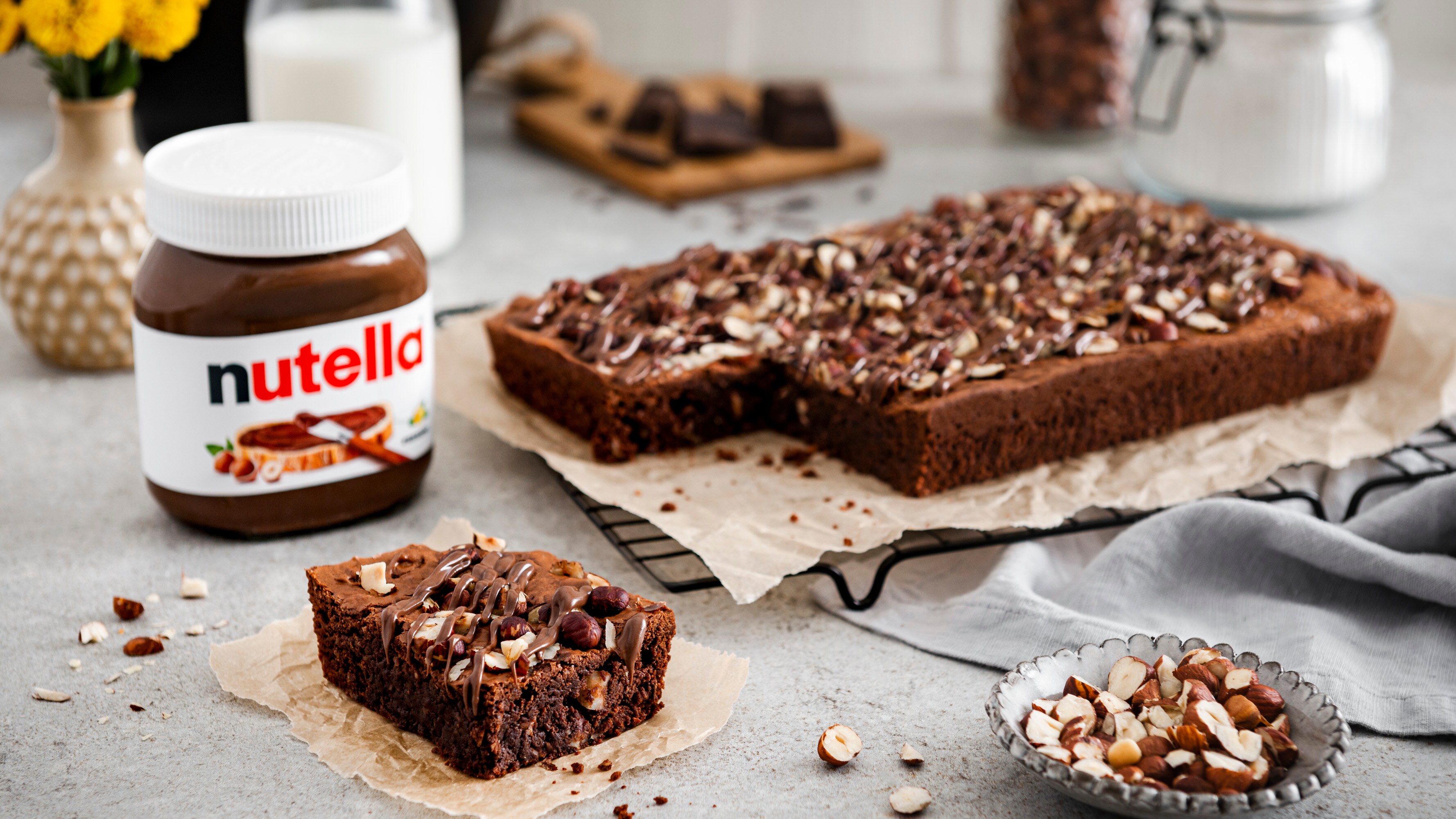 nutella® Rezepte - Brownie-Häppchen mit nutella®