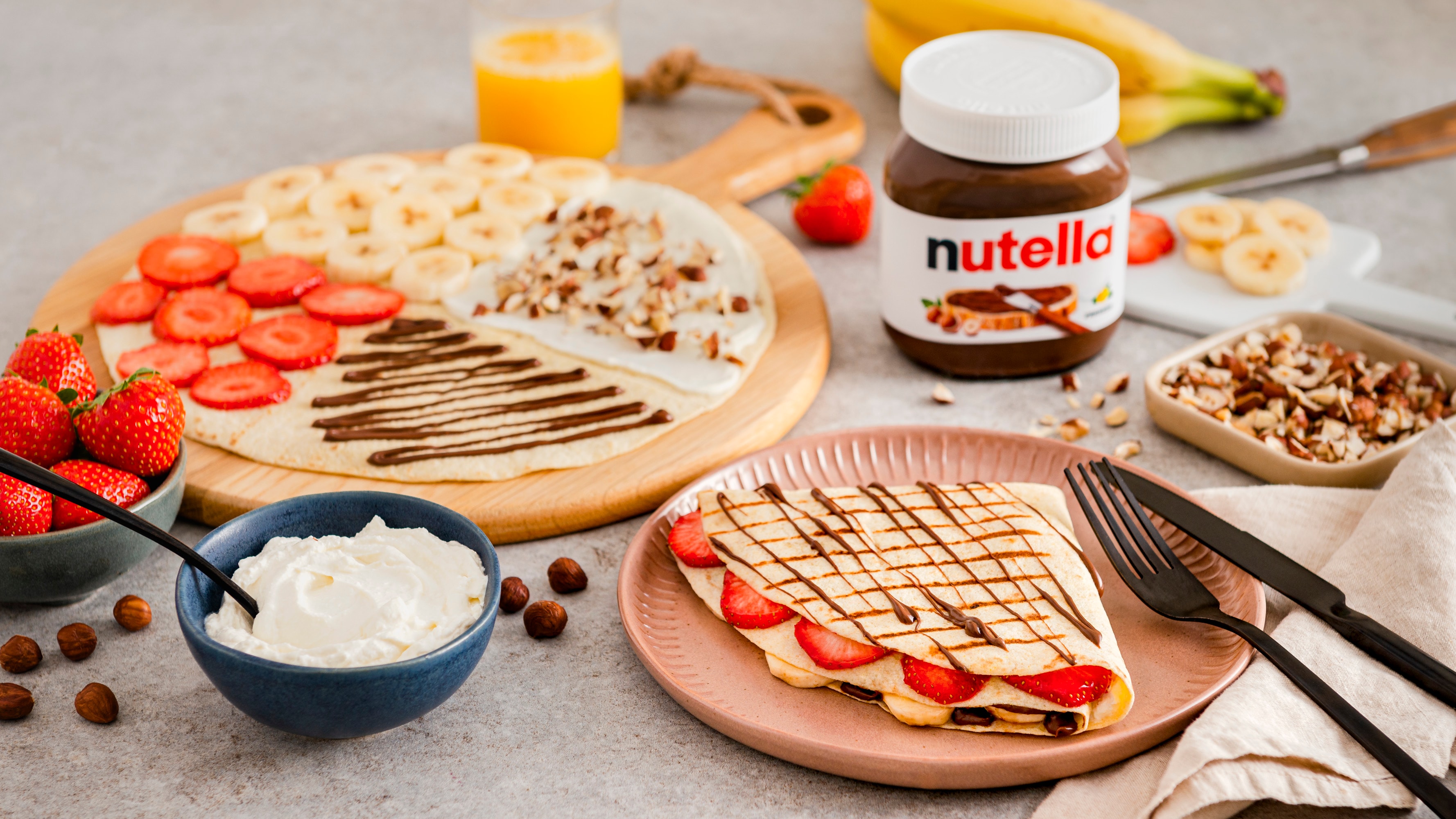 Süße Tortillas mit nutella®