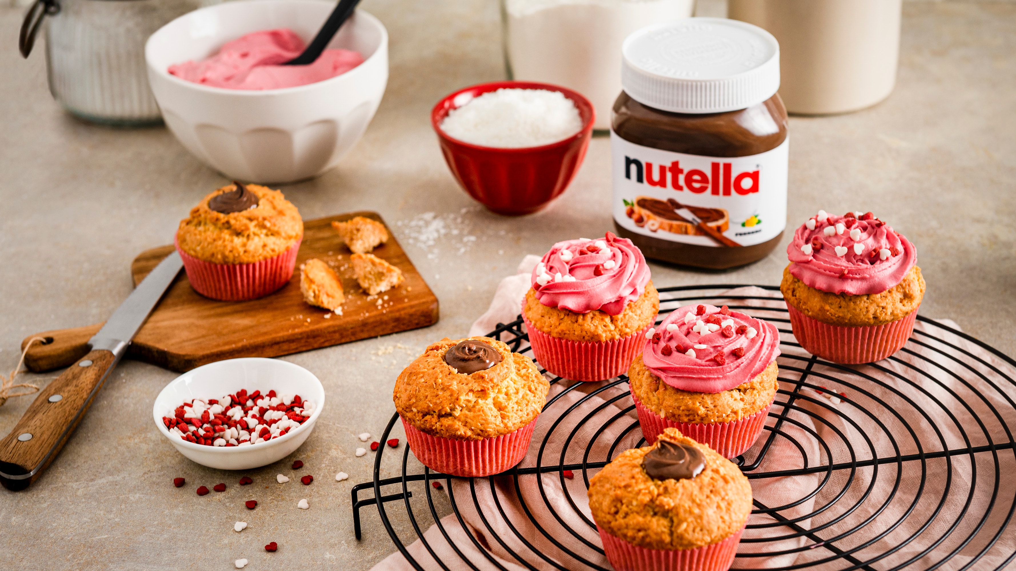 Valentine's cupcakes with Nutella®