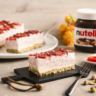 Rezept - nutella - No-Bake-Erdbeer-Kuchen mit nutella® 