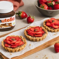 Rezept - nutella - Erdbeer-Granola-Mini-Tarte mit nutella®