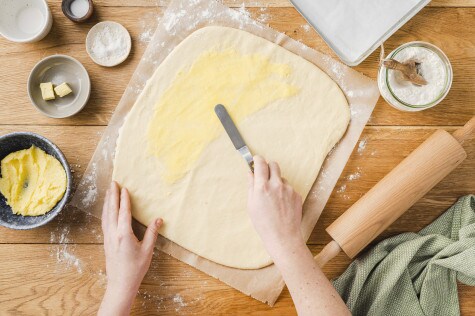 Franzbrötchen mit nutella® - Schritt 3