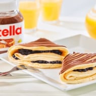 Crêpes con arándanos