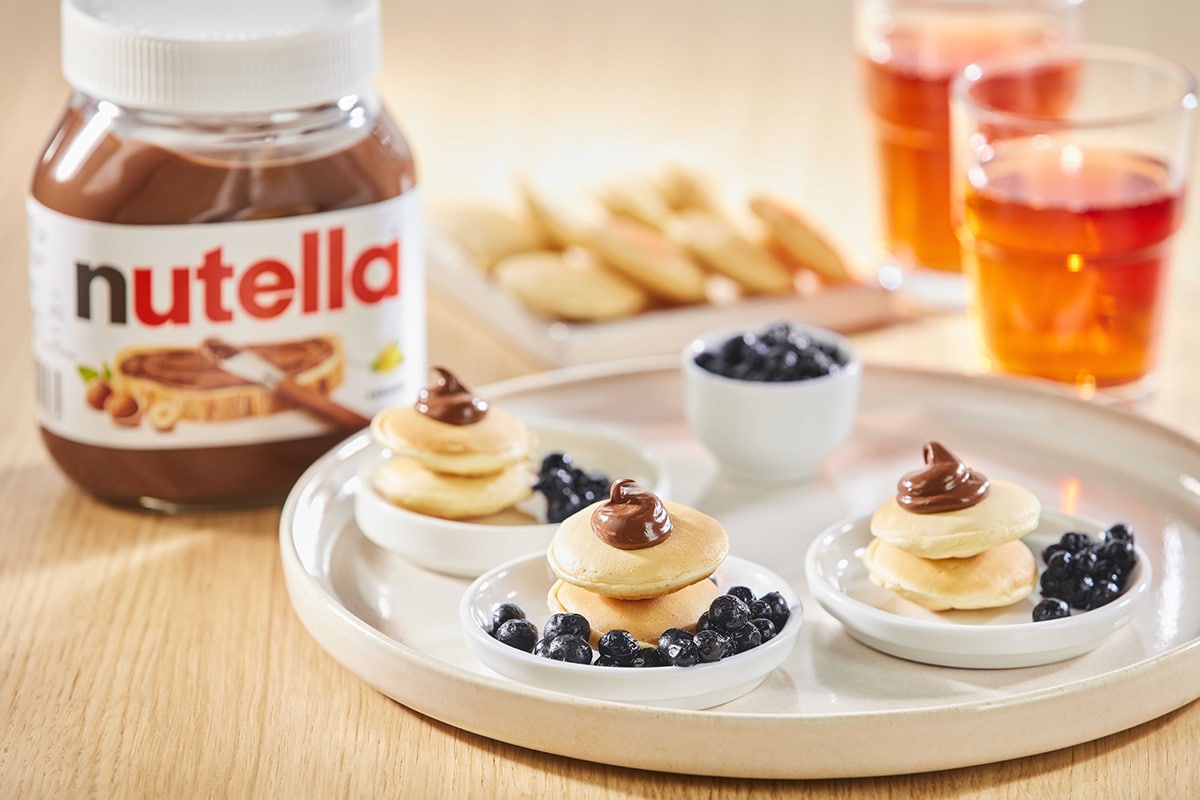 Pancake aux myrtilles et au Nutella<sup>®</sup>