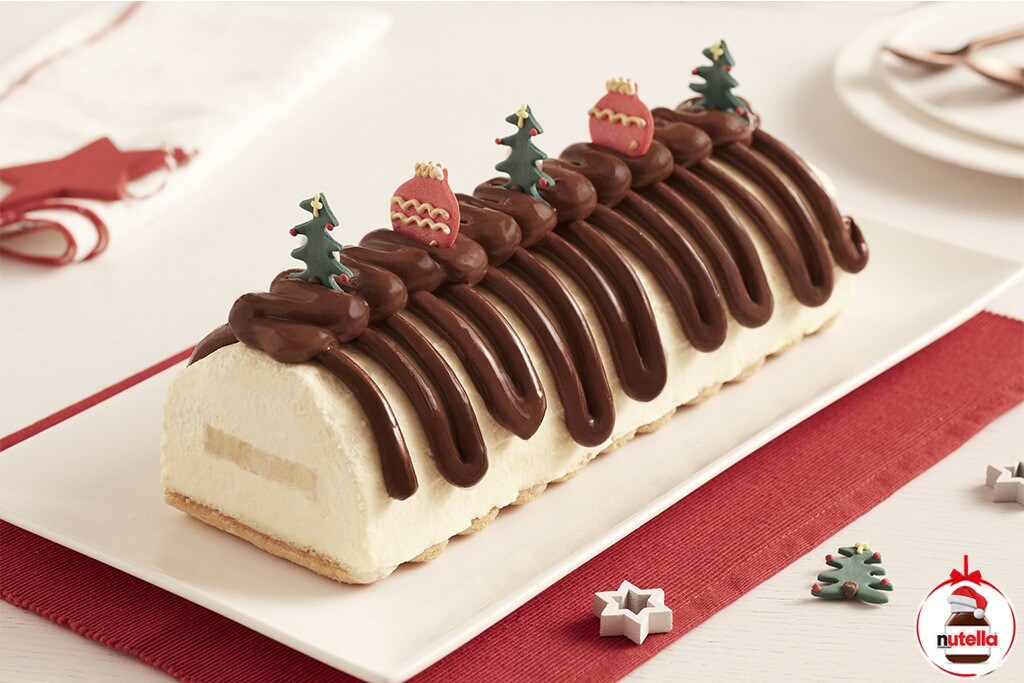 Bûche de Noël Pomme Vanille et Nutella® - Nutella