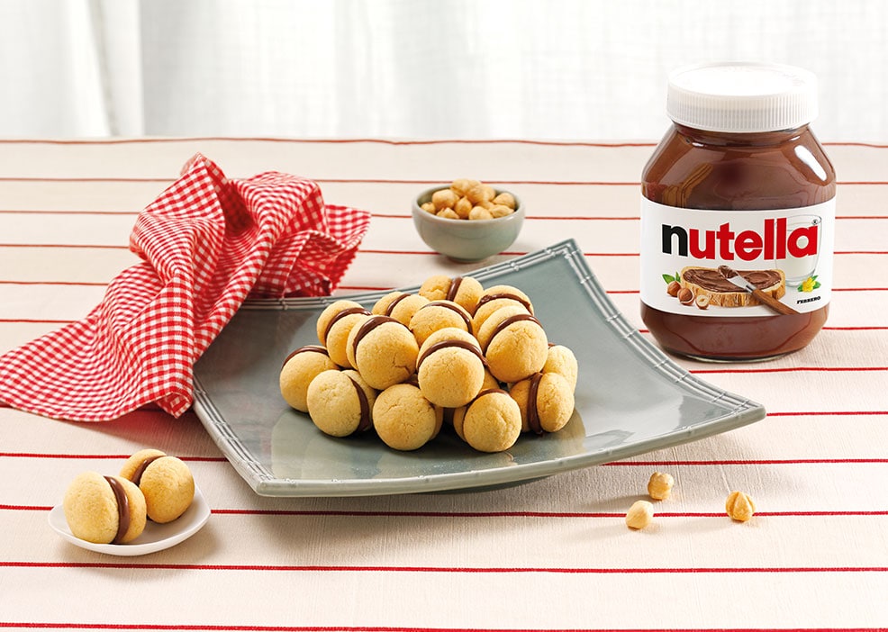 Olasz macaron (Baci di Dama) Nutella®-val 