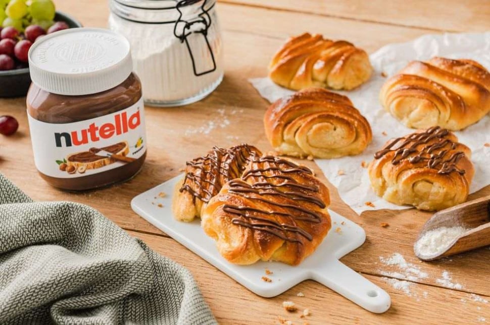 Hamburgi fahéjas tekercs Nutella®-val