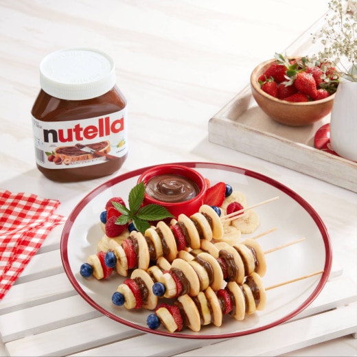 Pancake Satay dengan Nutella