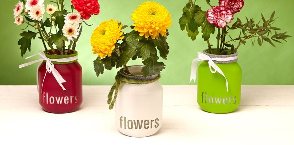 How to make a wonderful jar of flowers with Nutella®