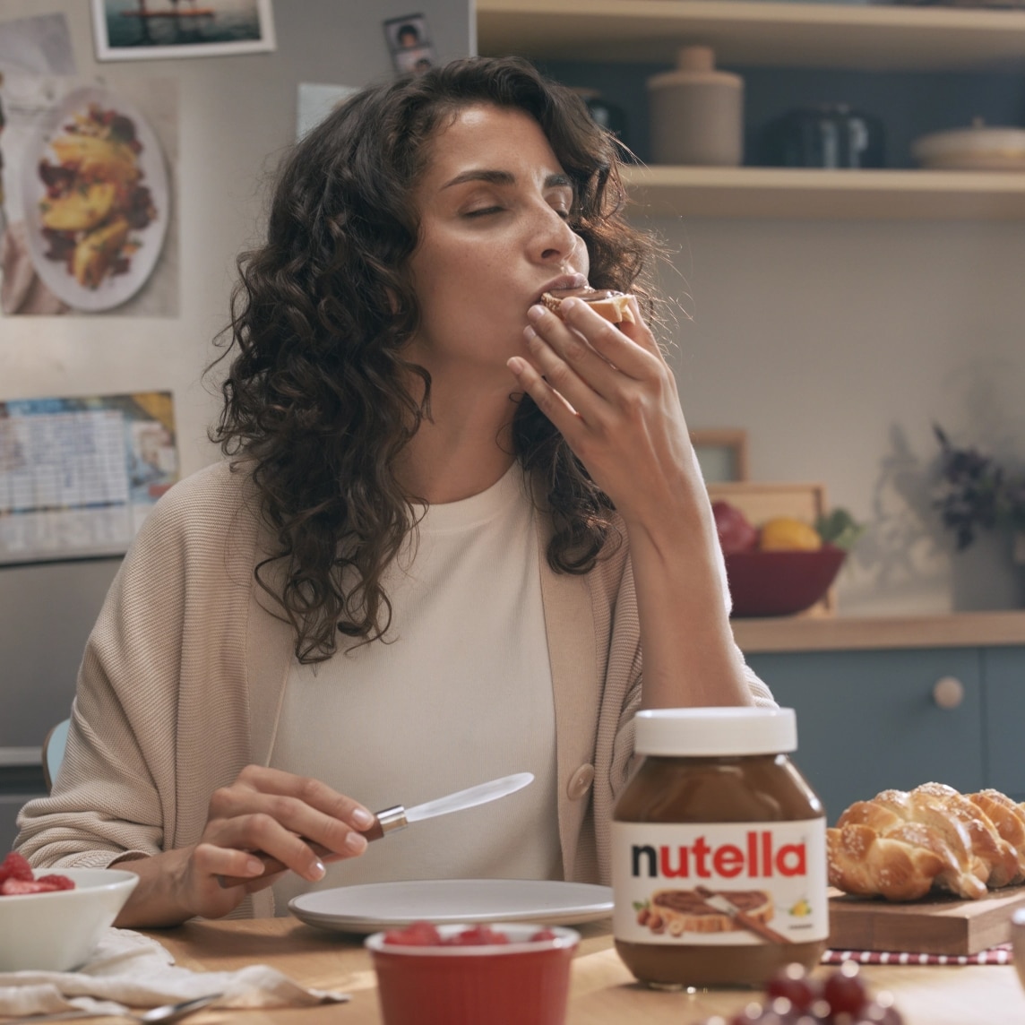 Strike a pose with Nutella