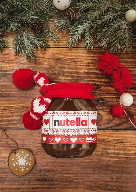 Personalised Inspired by Nutella Mini Jars Christmas Theme Nutella Presents  for Christmas Gifts, Christmas Stocking, Secret Santa Gifts 