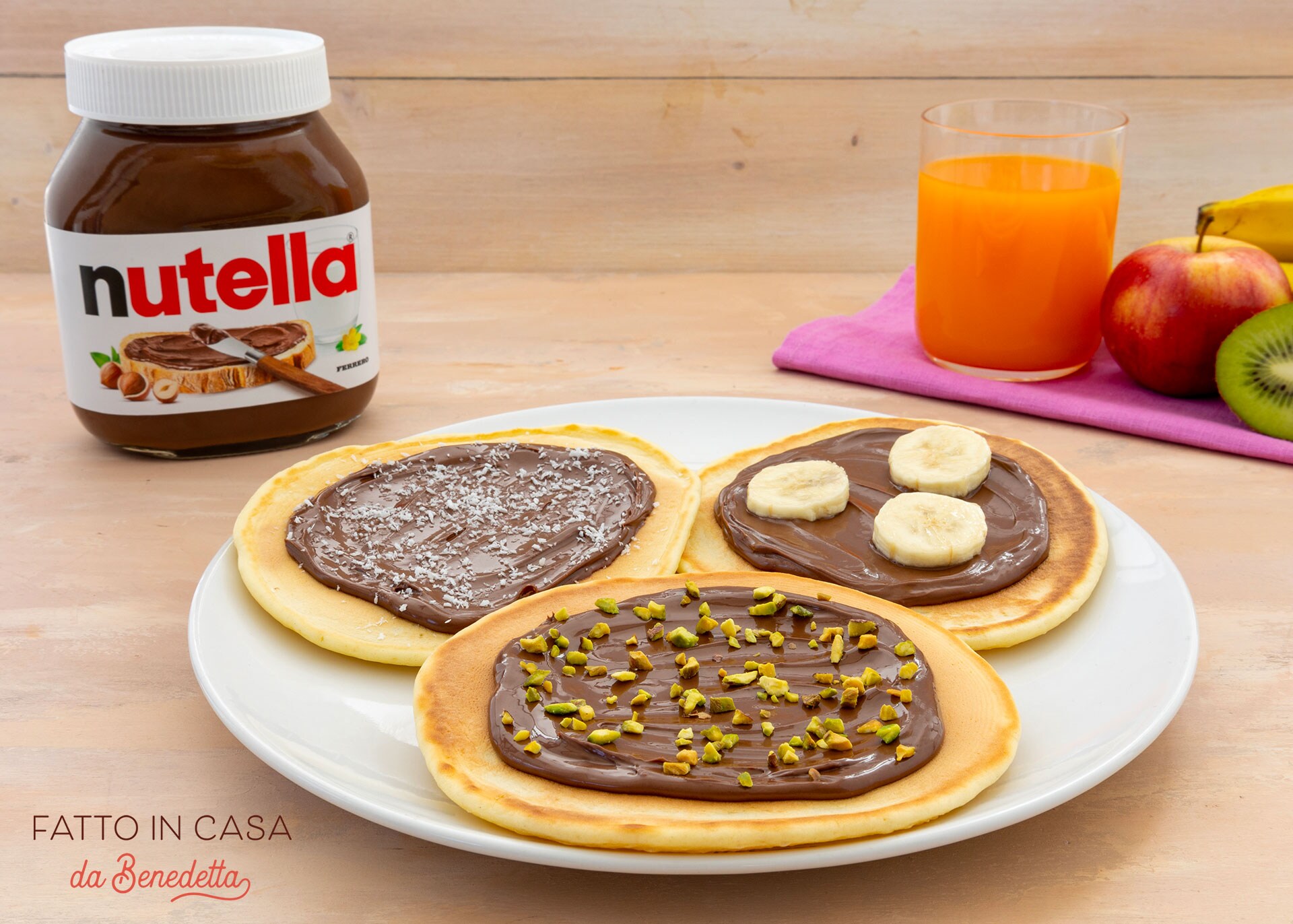 Pancake classici con Nutella<sup>®</sup>
