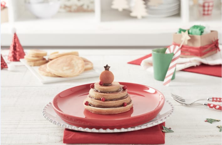 Christmas Pancake with Nutella