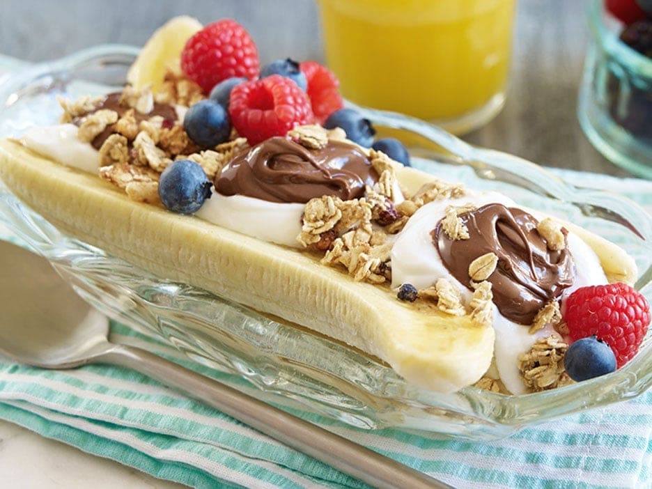 Breakfast Banana Split With Nutella® - Nutella