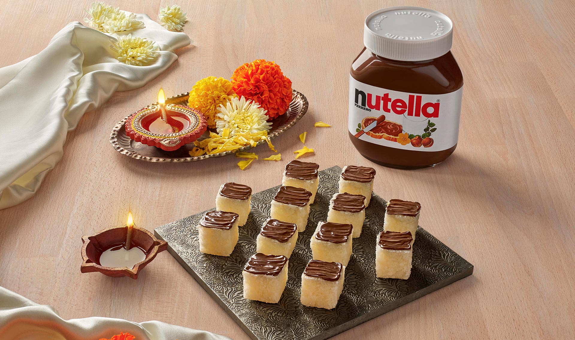 Coconut Barfi with Nutella®