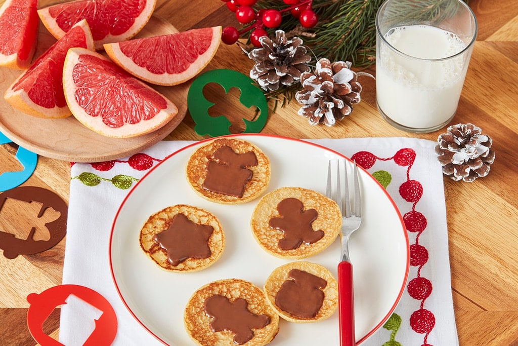 Mini Hotcakes de 4 ingredientes con crema de avellanas Nutella®