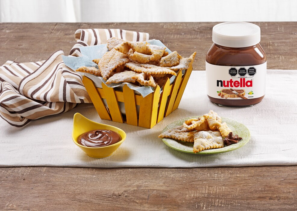 Chiacchiere de carnaval con Nutella®