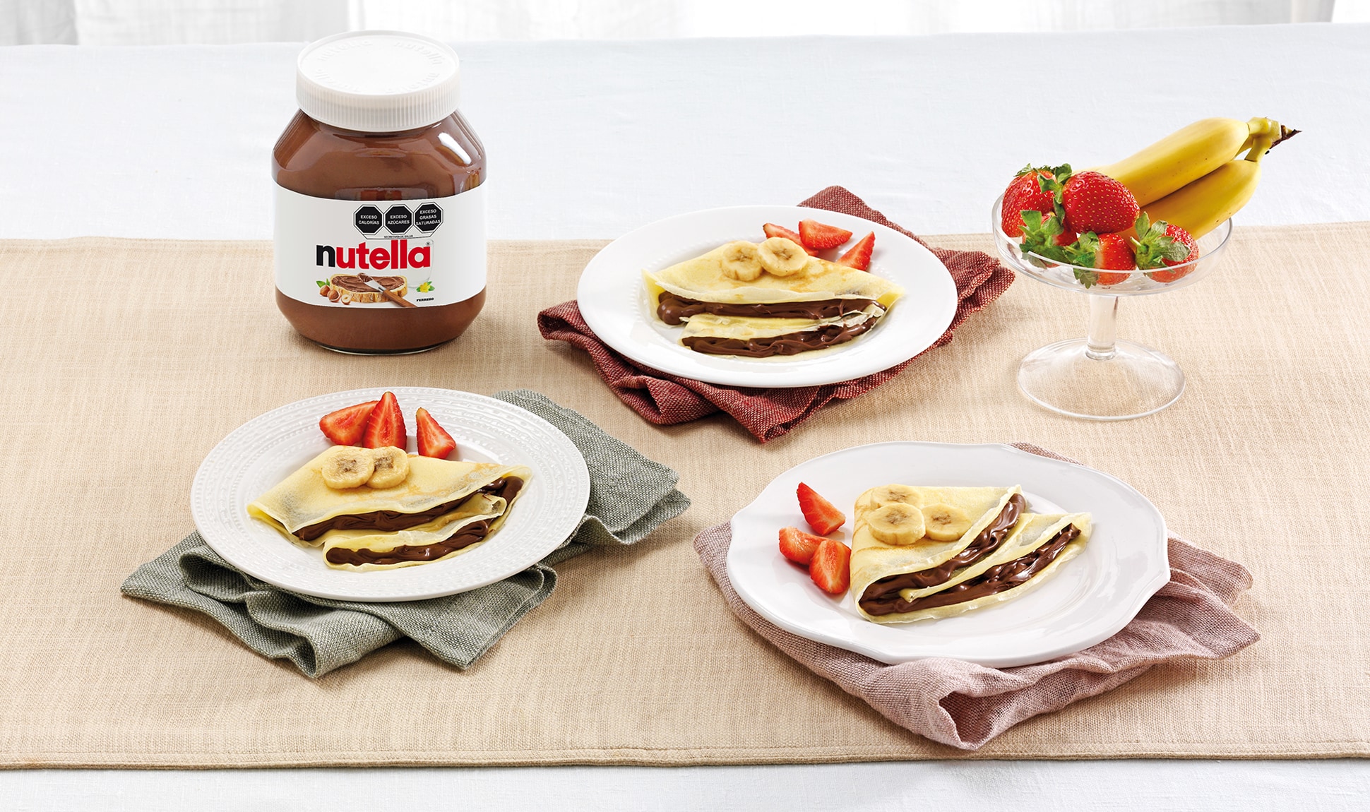 Crepas con Nutella® y fruta